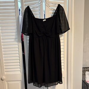 Chic Black Off-Shoulder Mini Dress